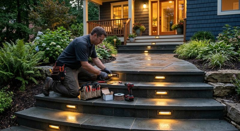 Walkway Lighting Installation in Alpharetta, GA
